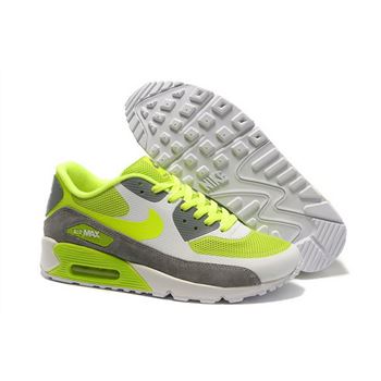 Nike Air Max 90 Hyperfuse Unisex Green Gray Running Shoes Reduced
